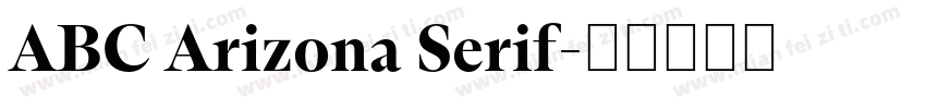 ABC Arizona Serif字体转换